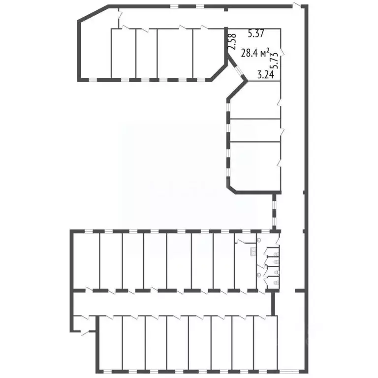 Комната Санкт-Петербург ул. Льва Толстого, 7 (28.4 м) - Фото 1