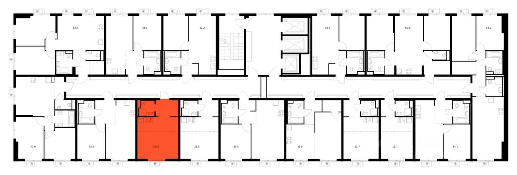 Студия Москва Митинский Лес жилой комплекс, к14 (25.4 м) - Фото 2