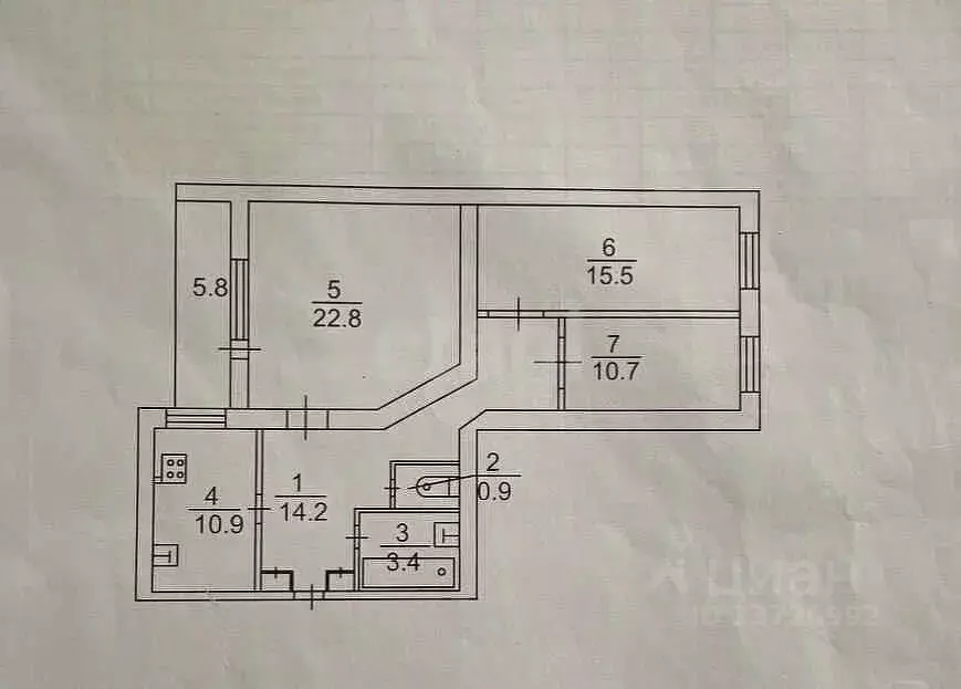 3-к кв. Саратовская область, Саратов Волжская ул., 5/9 (78.4 м) - Фото 1