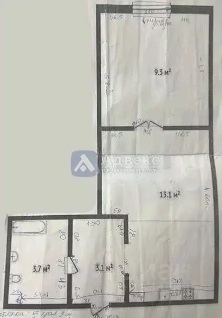 Студия Тюменская область, Тюмень ул. Краснооктябрьская, 14 (29.2 м) - Фото 2