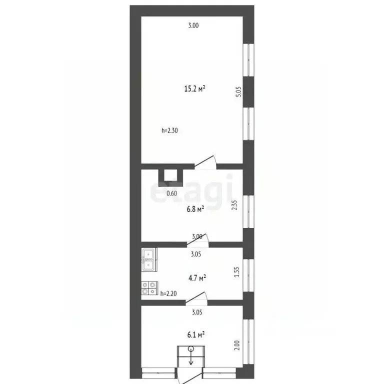Дом в Саратовская область, Балашов Захоперье мкр,  (32 м) - Фото 1