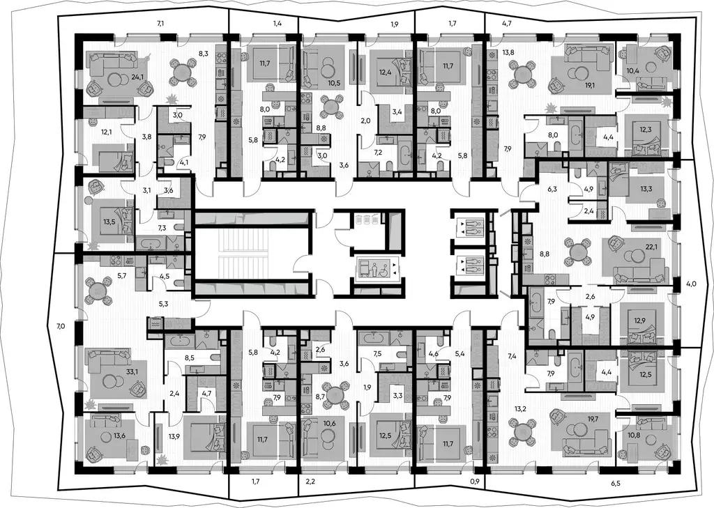 1-к кв. Москва Полковая ул., 1к1 (30.6 м) - Фото 2