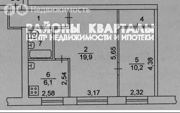 2-комнатная квартира: Челябинск, улица Комаровского, 7 (46.6 м) - Фото 1