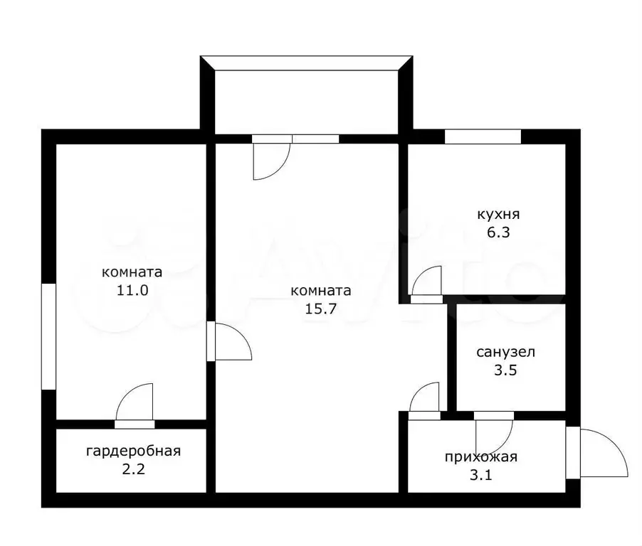 2-к. квартира, 45 м, 3/5 эт. - Фото 0