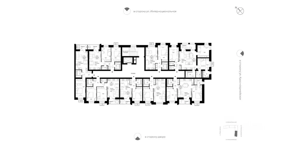 2-к кв. Коми, Сыктывкар Интернациональная ул., 200 (63.3 м) - Фото 1