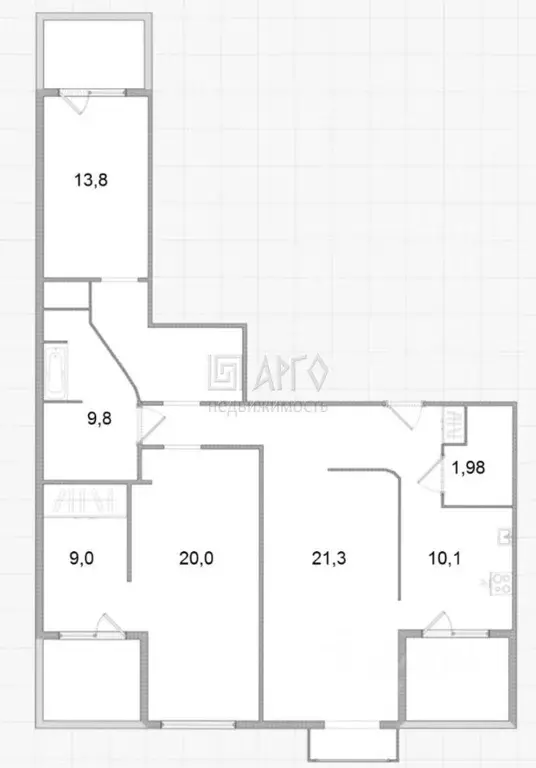 3-к кв. Санкт-Петербург Шувалово тер., ул. Береговая, 18к4 (107.2 м) - Фото 2