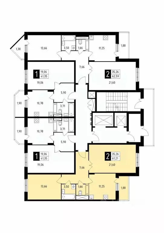 2-к кв. Московская область, Подольск Климовск мкр, ул. Школьная, 41 ... - Фото 1