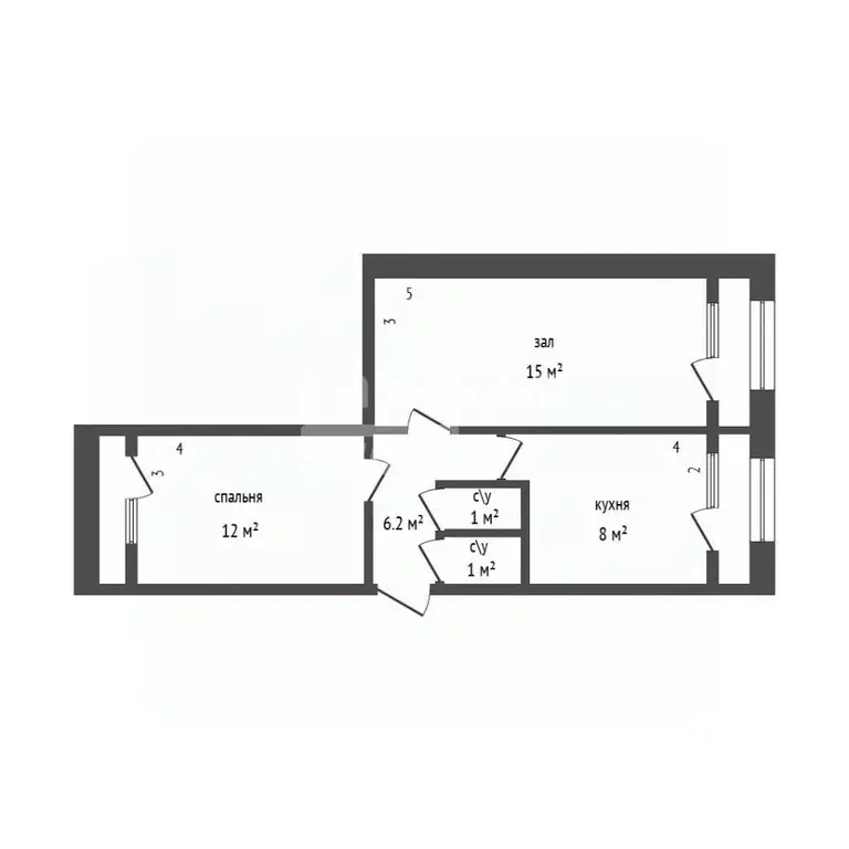 2-к кв. Дагестан, Дербент ул. Расулбекова, 13 (43.2 м) - Фото 2