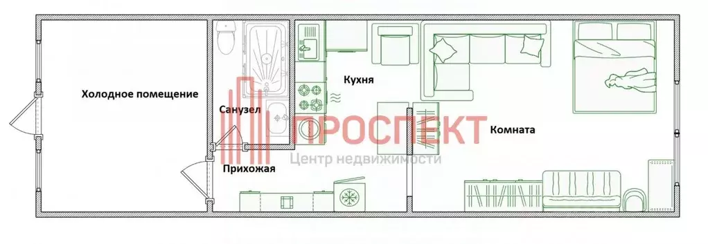 1-к кв. Пензенская область, Пенза Подольская ул., 64 (31.6 м) - Фото 1