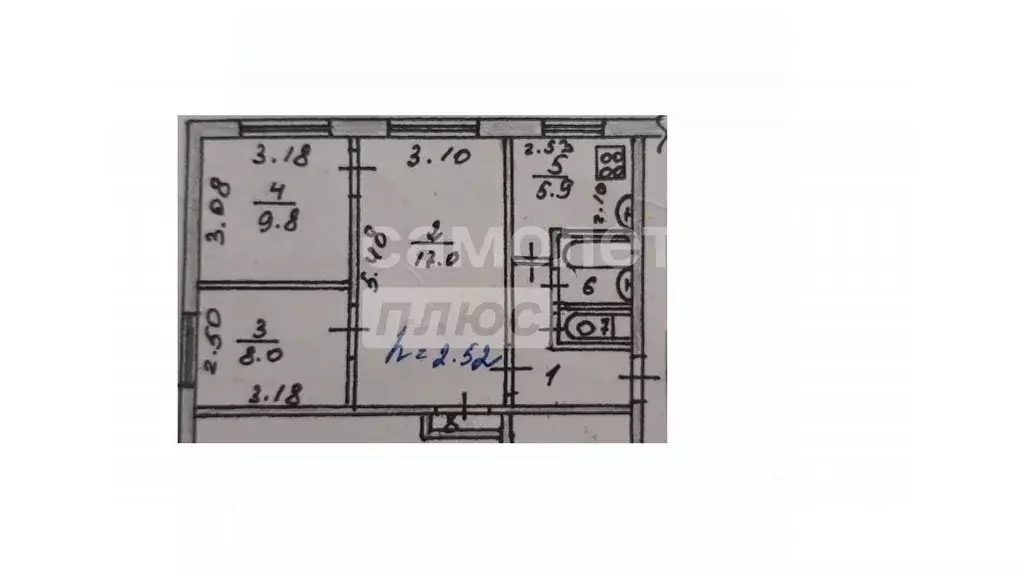 3-к кв. Омская область, Омск ул. Лукашевича, 15 (49.6 м) - Фото 0