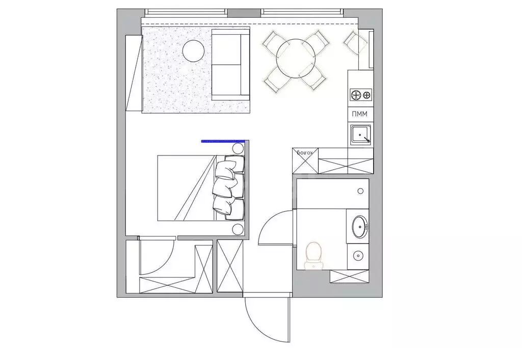 1-комнатная квартира: Казань, улица Карбышева, 50 (32.9 м) - Фото 1