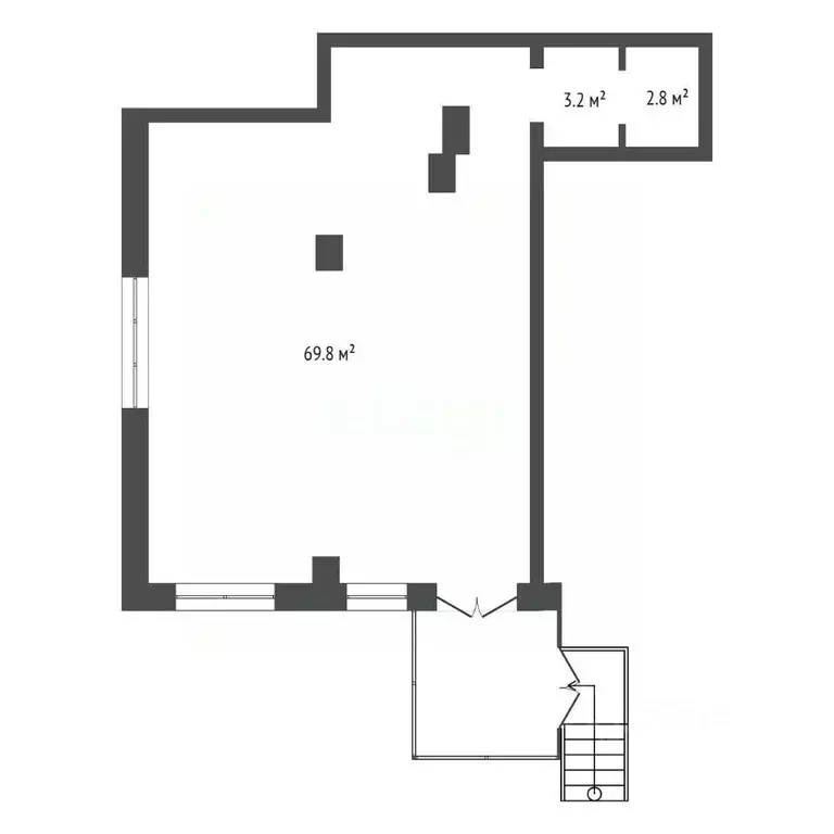 Торговая площадь в Красноярский край, Красноярск наб. Ярыгинская, 9А ... - Фото 1