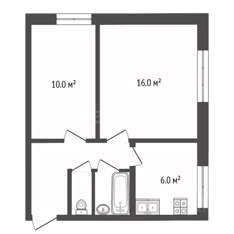 2-к кв. Московская область, Рузский муниципальный округ, Тучково пгт ... - Фото 2