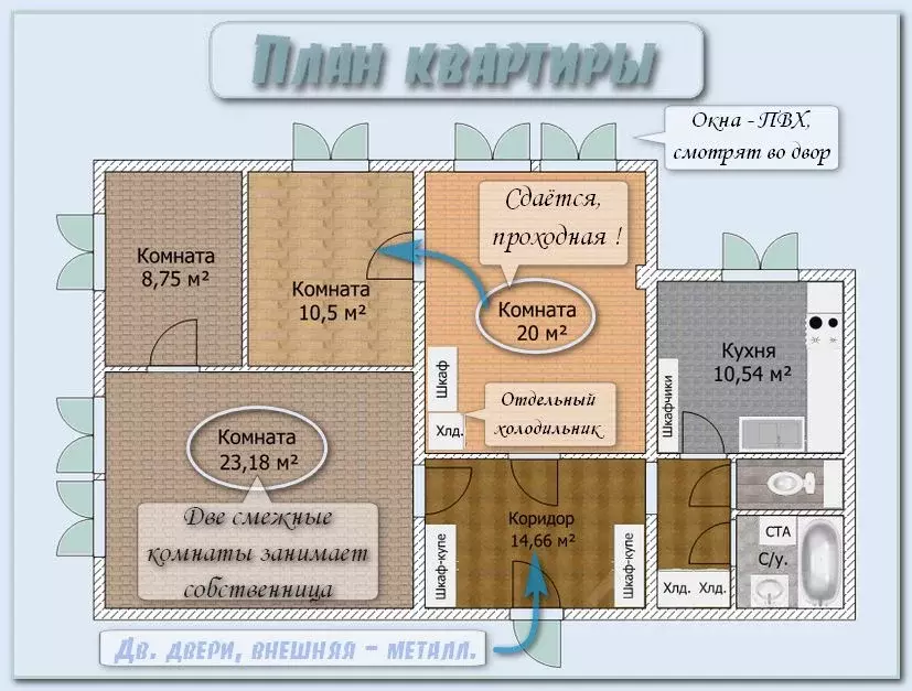 Комната Москва ул. Сайкина, 13 (20.0 м) - Фото 2