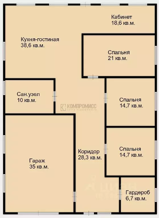 Дом в Краснодарский край, Северский район, Черноморское городское ... - Фото 2