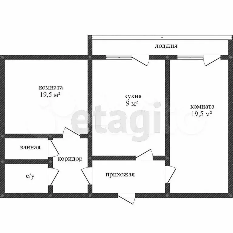 2-к. квартира, 51 м, 10/10 эт. - Фото 0