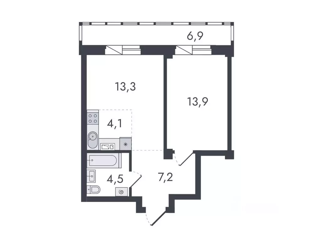 2-к кв. Кировская область, Киров ул. Чистопрудненская, 13 (49.9 м) - Фото 0