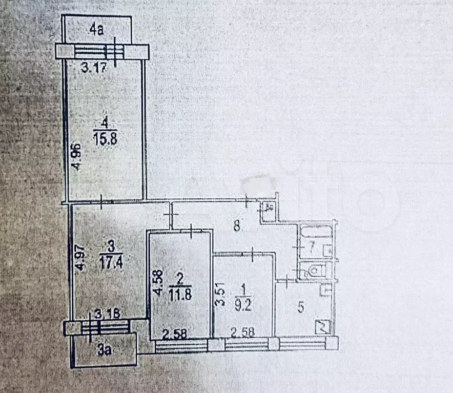 3-к. квартира, 65 м, 1/9 эт. - Фото 0