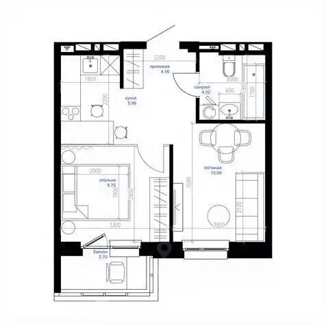 1-к кв. Приморский край, Владивосток Сердце квартала жилой комплекс ... - Фото 1