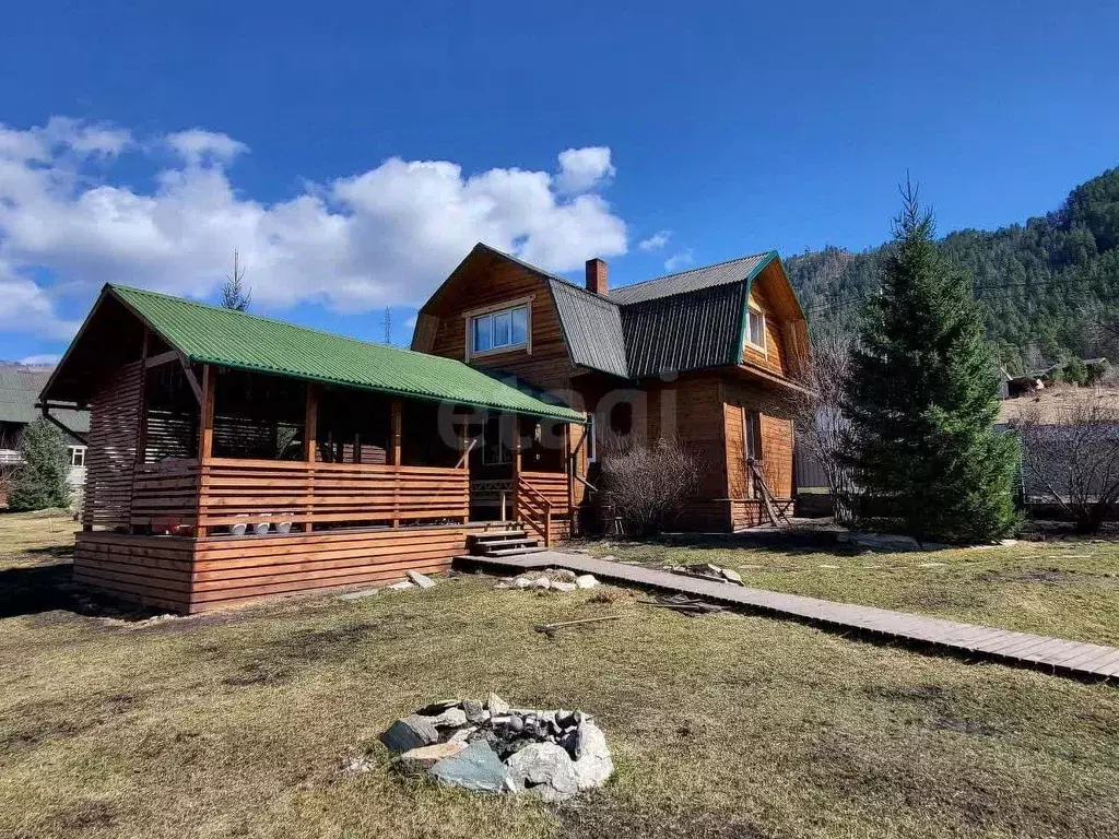 Дом в Алтай, Чемальский район, с. Турбаза Катунь ул. Романтиков (95 м) - Фото 1