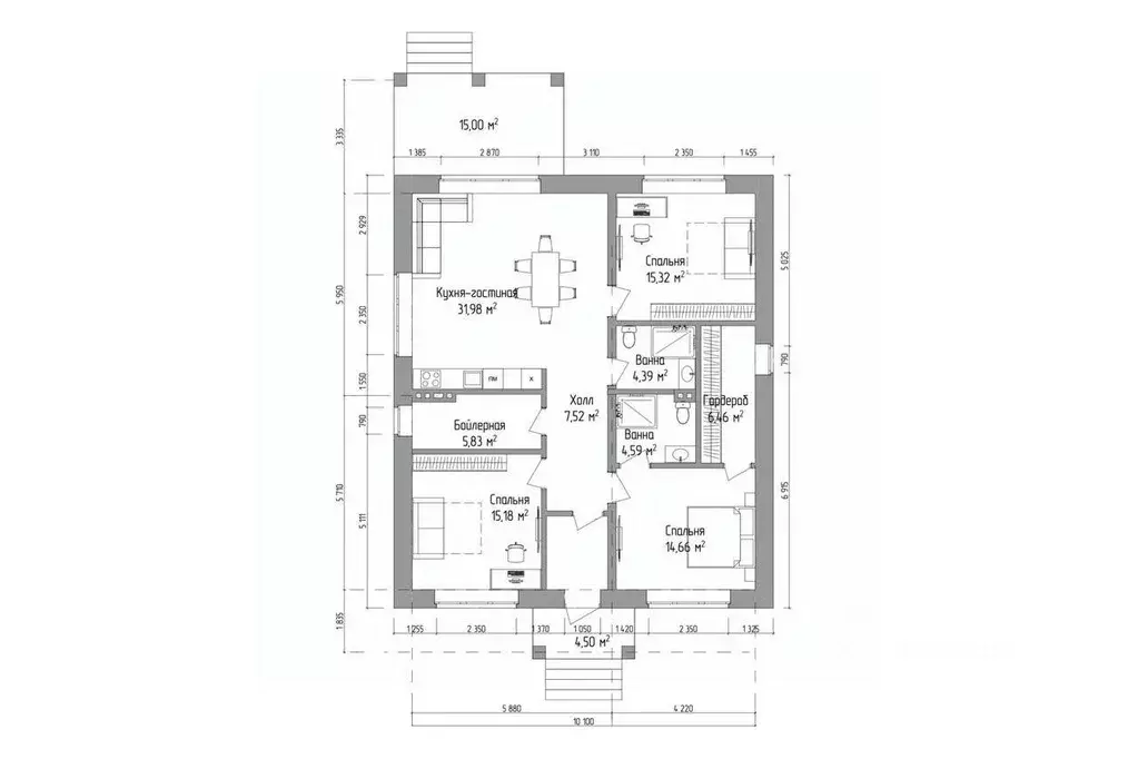 Дом в Тульская область, Тула городской округ, пос. Молодежный, ... - Фото 2