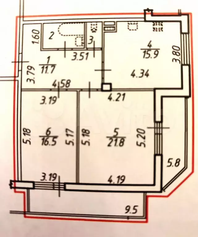 2-к. квартира, 71 м, 10/25 эт. - Фото 0