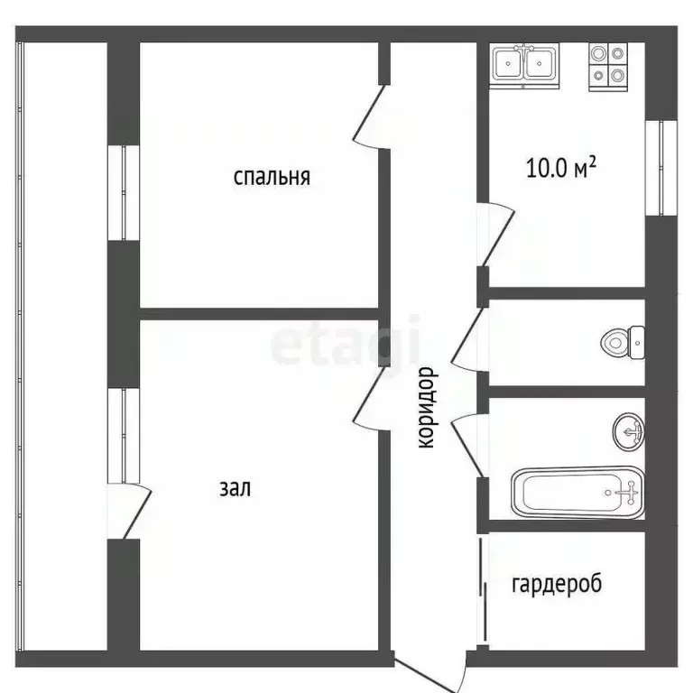 3-к кв. Челябинская область, Миасс ул. Лихачева, 29 (63.9 м) - Фото 0
