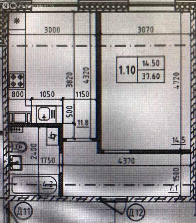 1-комнатная квартира: Гатчина, улица Куприна, 26 (37.5 м) - Фото 1