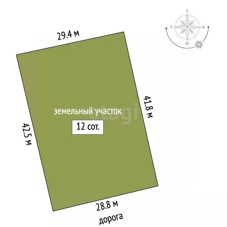 Участок в Крым, Ленинский район, Белинское с/пос, с. Новоотрадное ул. ... - Фото 2