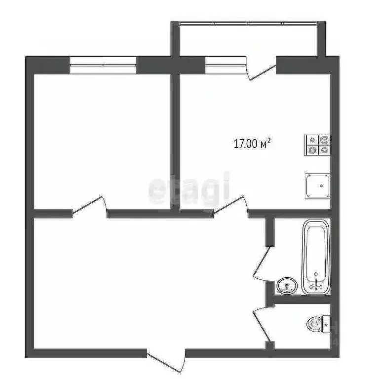 2-к кв. Забайкальский край, Чита ул. Красной Звезды, 50 (57.4 м) - Фото 1