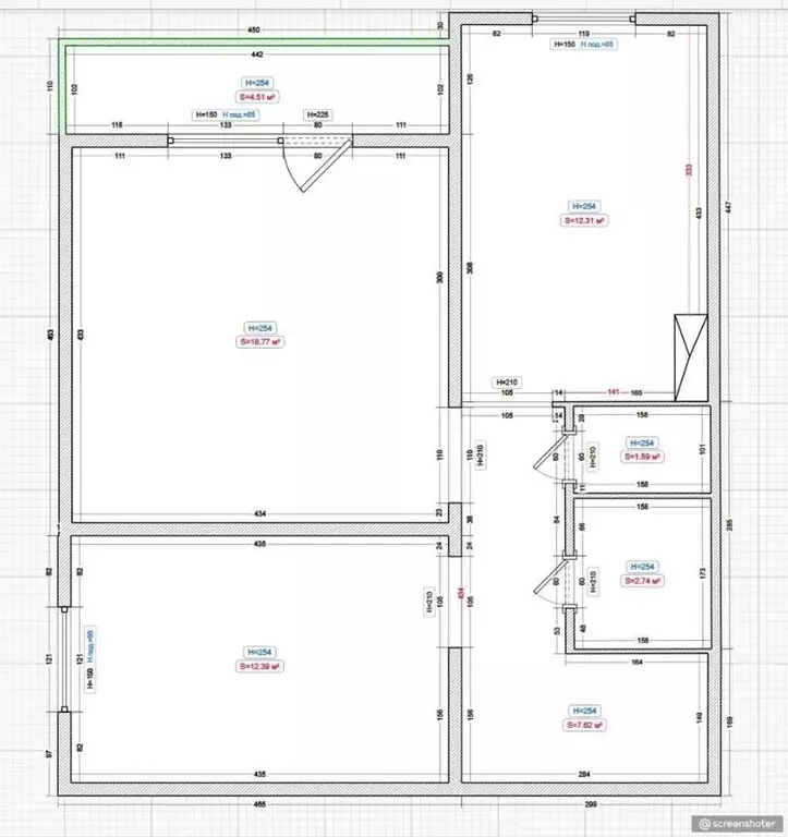 2-к кв. Красноярский край, Красноярск ул. Спандаряна, 1 (56.0 м) - Фото 2