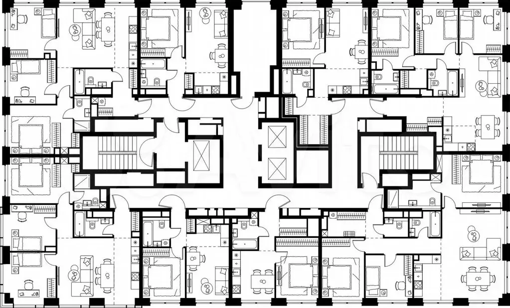 4-к. квартира, 78,7 м, 30/48 эт. - Фото 1