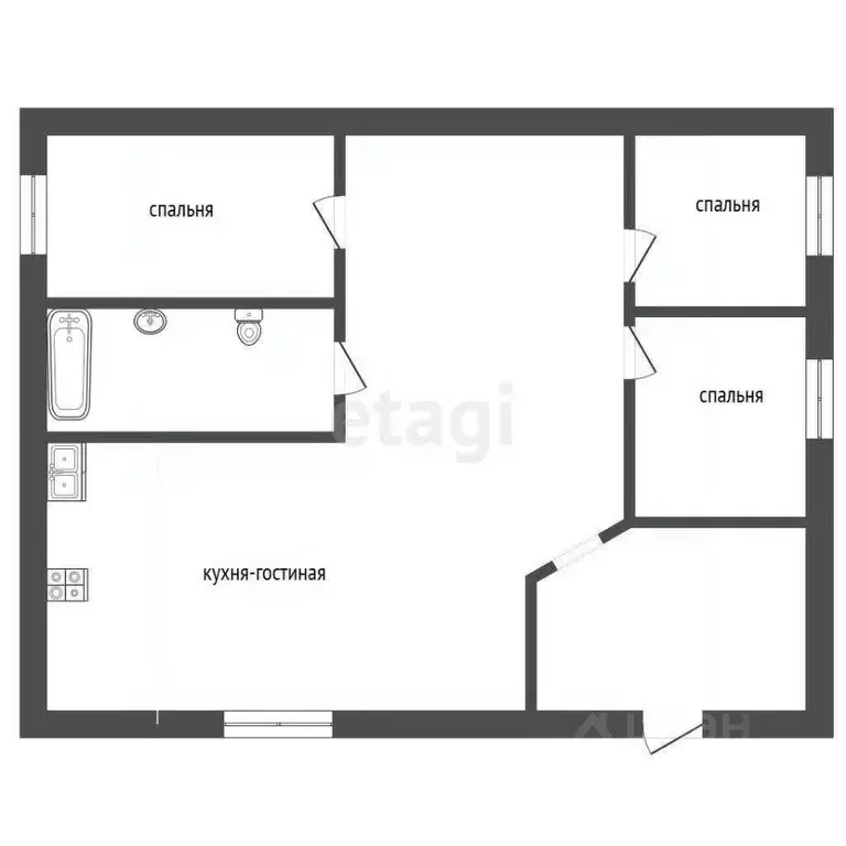 Дом в Ростовская область, Ростов-на-Дону 3-й Берестяной пер. (84 м) - Фото 2