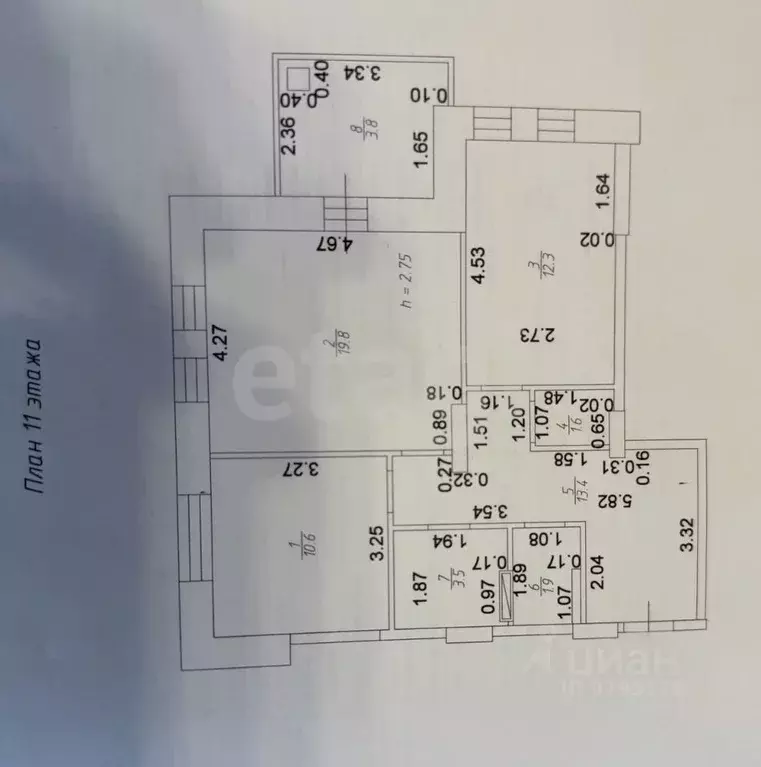 2-к кв. Татарстан, Казань ул. Рашида Нежметдинова, 2 (63.1 м) - Фото 2