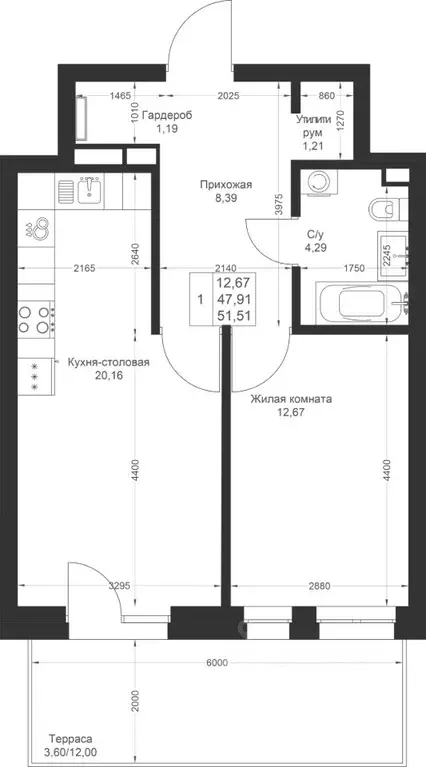 1-к кв. Татарстан, Лаишевский район, Столбищенское с/пос, с. Усады ул. ... - Фото 2