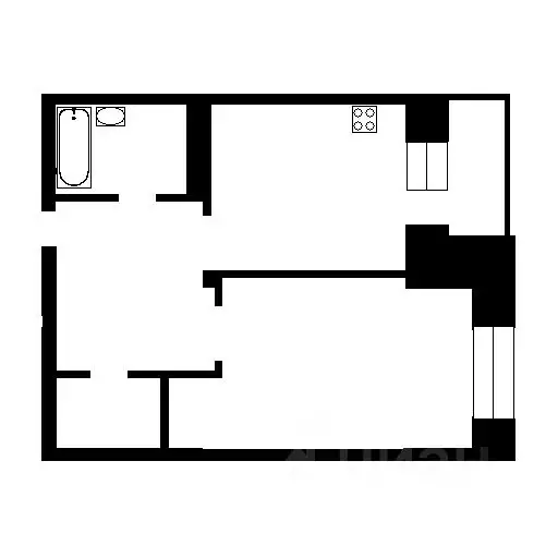 1-к кв. Санкт-Петербург ул. Маршала Тухачевского, 23 (52.4 м) - Фото 2