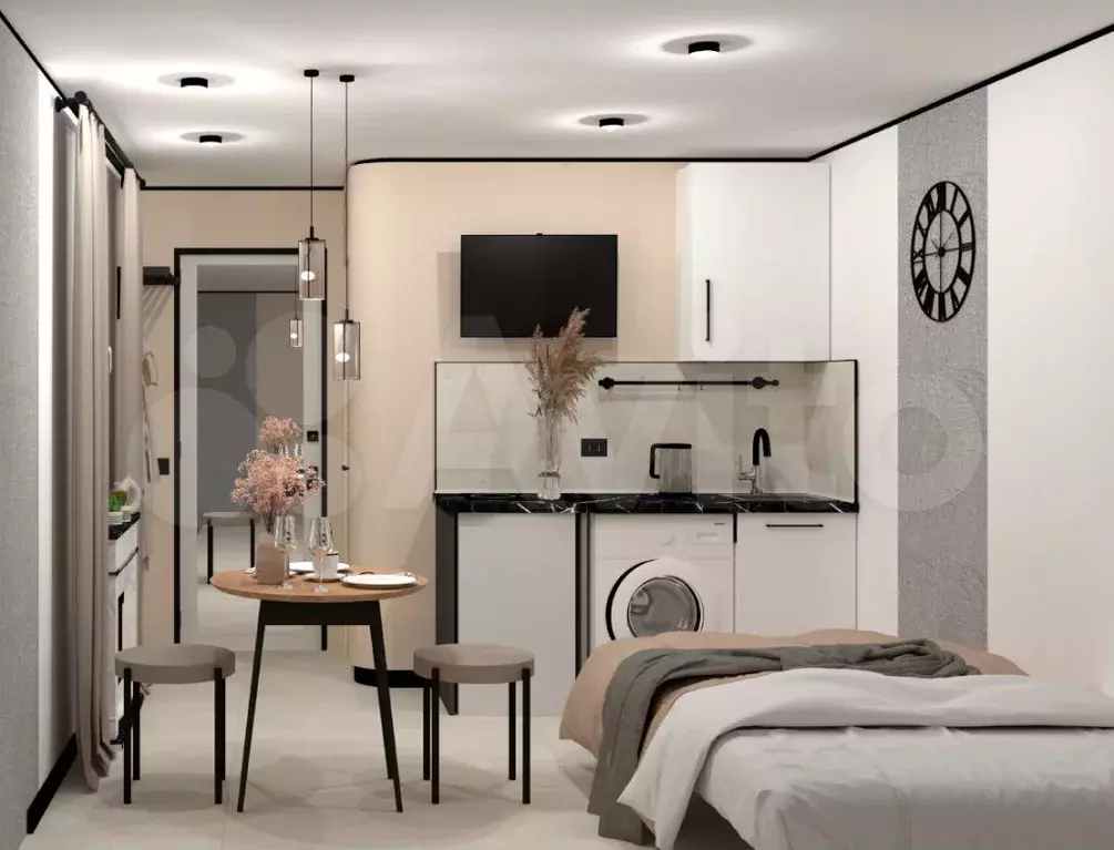 Апартаменты-студия, 10 м, 1/6 эт. - Фото 1