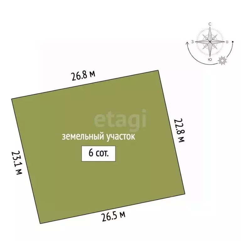 Участок в Крым, Ленинский район, с. Калиновка ул. Абденановой (6.0 ... - Фото 2