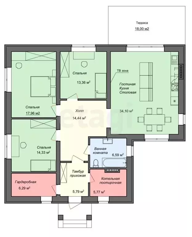 Дом в городской округ Ульяновск, село Лаишевка, улица Климова (120 м) - Фото 1