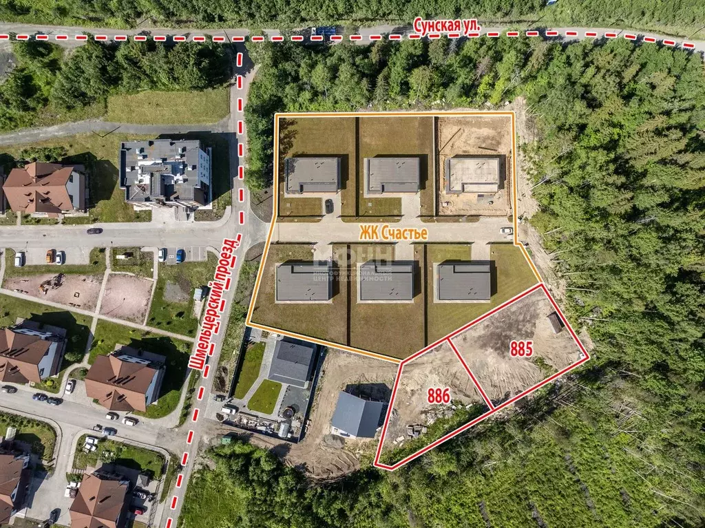 Участок в Карелия, Петрозаводск Счастье жилой комплекс (8.89 сот.) - Фото 2