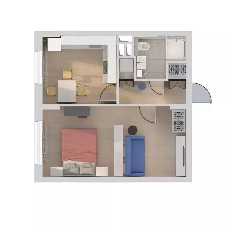 1-комнатная квартира: Нижний Новгород, улица Сергея Акимова, 50 (38.4 ... - Фото 2