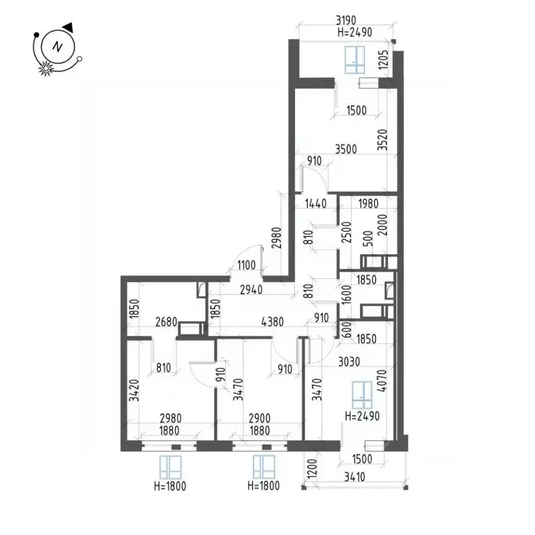 1-к кв. Санкт-Петербург бул. Измайловский, 9 (36.2 м) - Фото 1