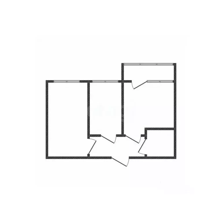 2-к кв. Краснодарский край, Краснодар ул. Цезаря Куникова, 24к3 (53.0 ... - Фото 1