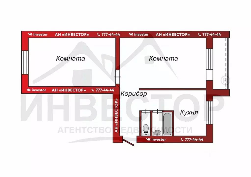 2-к кв. Челябинская область, Челябинск Солнечная ул., 40 (45.3 м) - Фото 0