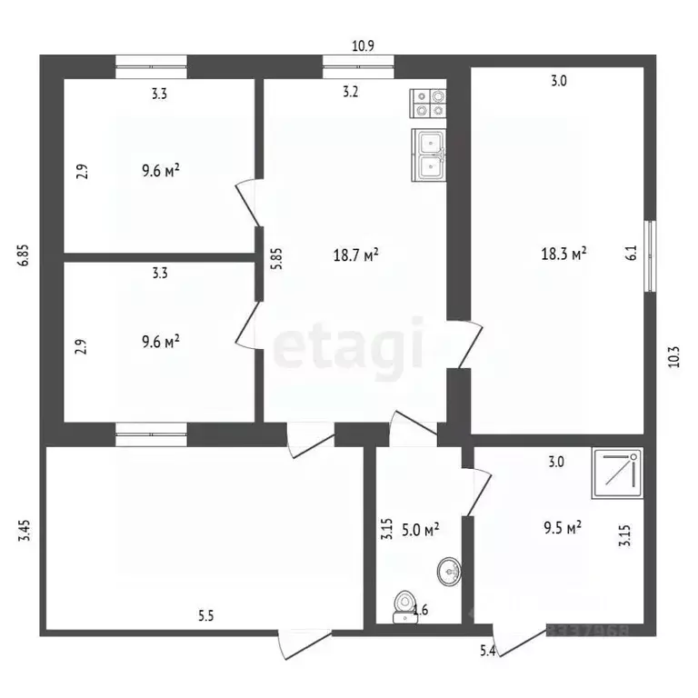 Дом в Пермский край, пос. Куеда ул. Свердлова (71 м) - Фото 2