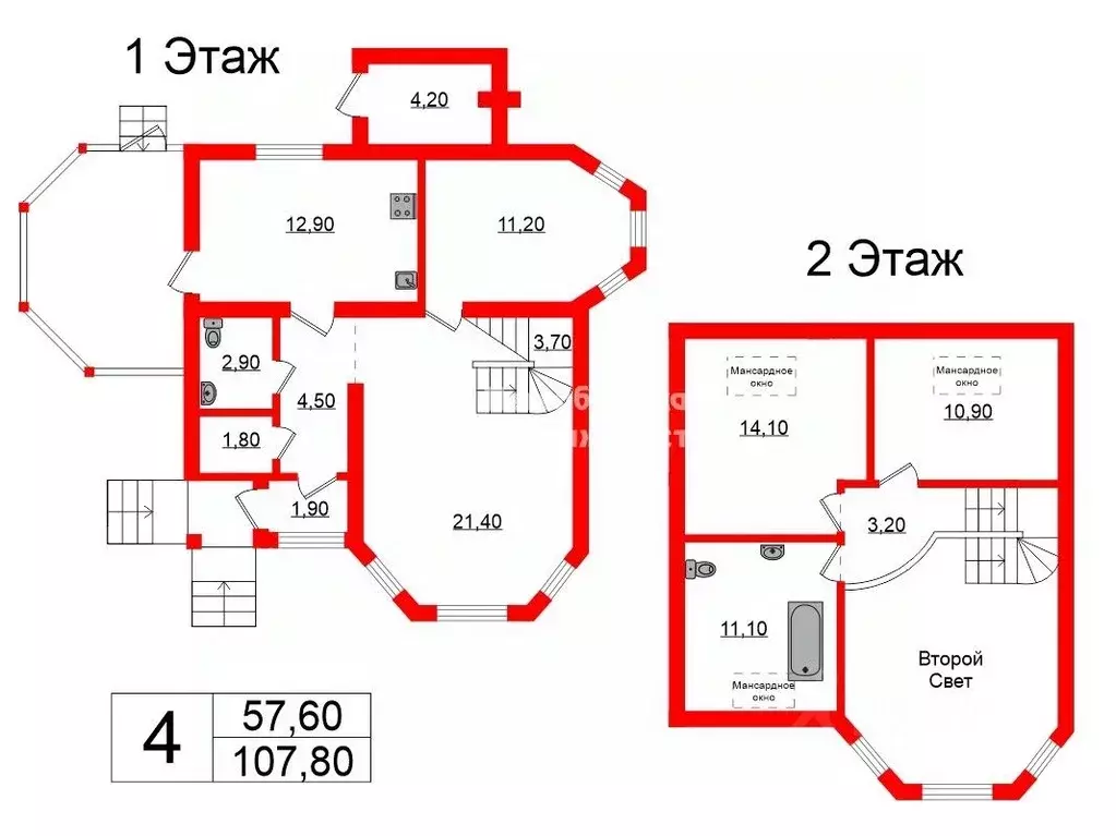 Дом в Ленинградская область, Всеволожский район, Юкковское с/пос, ТСН ... - Фото 2