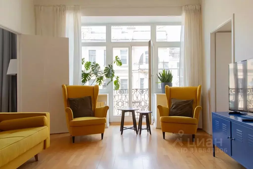 3-к кв. Санкт-Петербург Саперный пер., 15 (70.0 м) - Фото 1