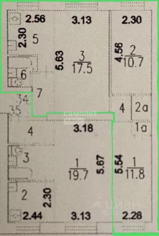 3-к кв. Москва ул. Всеволода Вишневского, 8 (56.0 м) - Фото 1