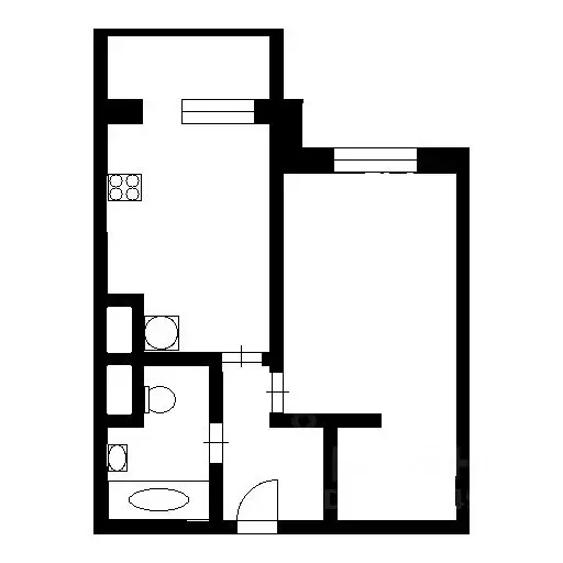 1-к кв. Ленинградская область, Мурино Всеволожский район, Новая ул., ... - Фото 2