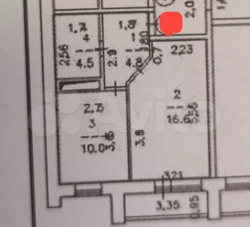 1-к. квартира, 36 м, 4/10 эт. - Фото 0